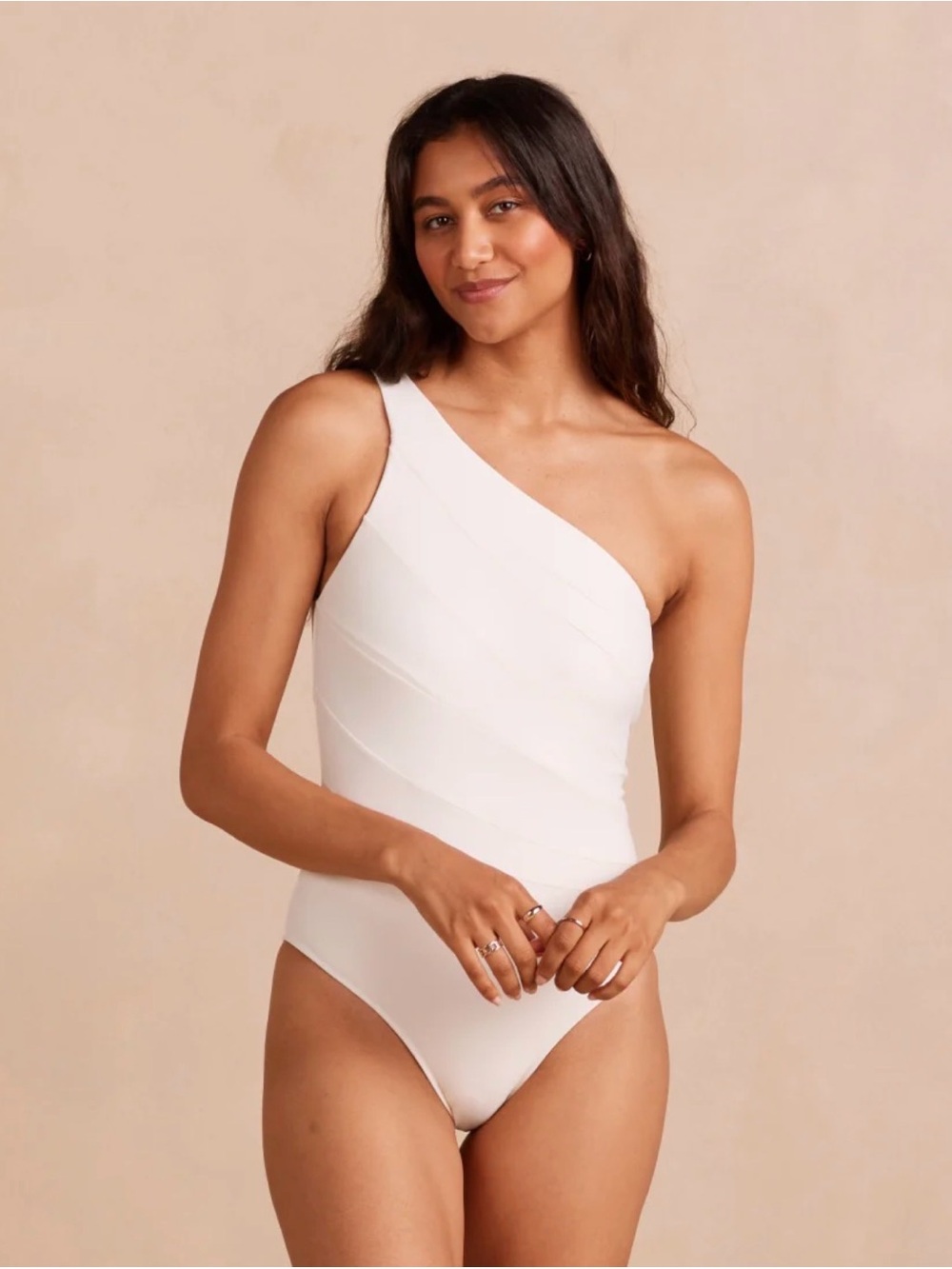 Summersalt Sidestroke One-Shoulder One-Piece Swimsuit
